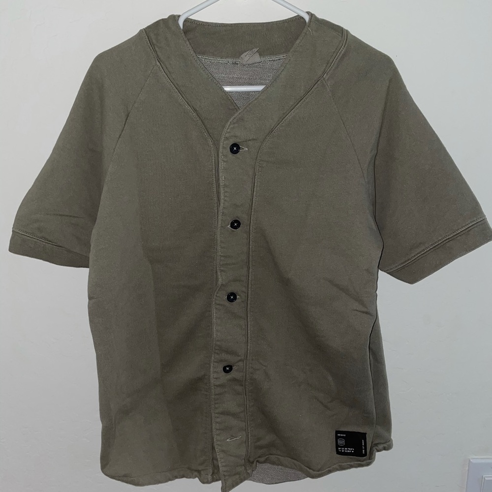 Urban Outfitters Olive Green Baseball Tee